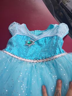 Girls Elsa Frozen Princess Costume Dress