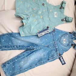 NEW OSHKOSH OVERALL PANTS & SHORTS AND DRESS 