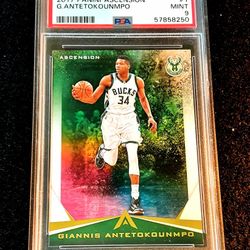 Giannis Antetokoumpo 2017-18  Ascension Basketball PSA 9 MILWAUKEE BUCKS NBA 