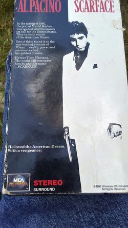 1983 Scarface 2 Part VHS.