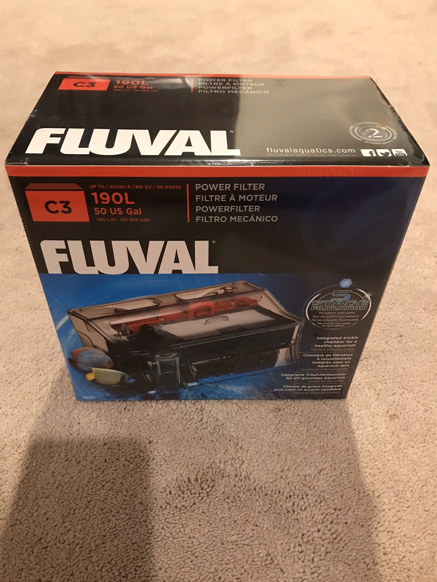 Fluval C3 Power Filter Aquarium HOB (Brand New..!)