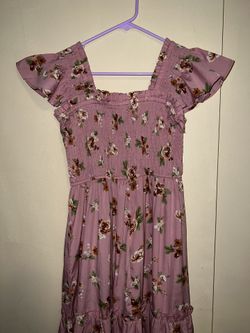 Pink Floral Dress
