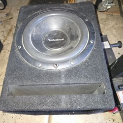 Rockford Fosgate Speaker And Box