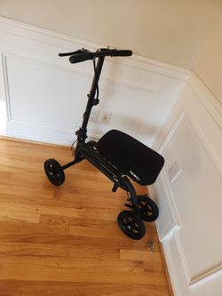 4 Wheel Knee Scooter Walker Adjustable w/ Thick Pad