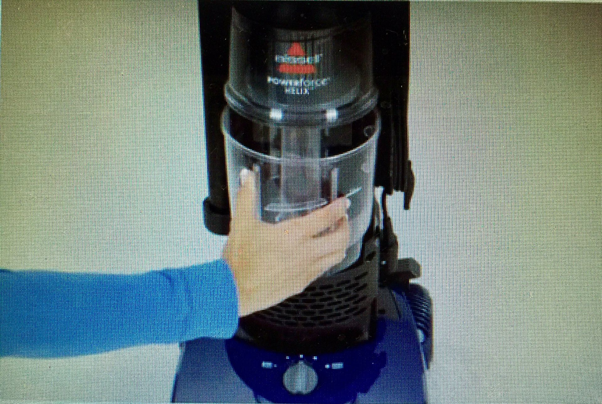 Bissell PowerForce Helix Bagless Upright, Grey&Blue, 12B1