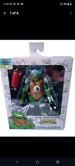 NECA Teenage Mutant Ninja Turtles Adventures Leonardo Stump Arena Figure New