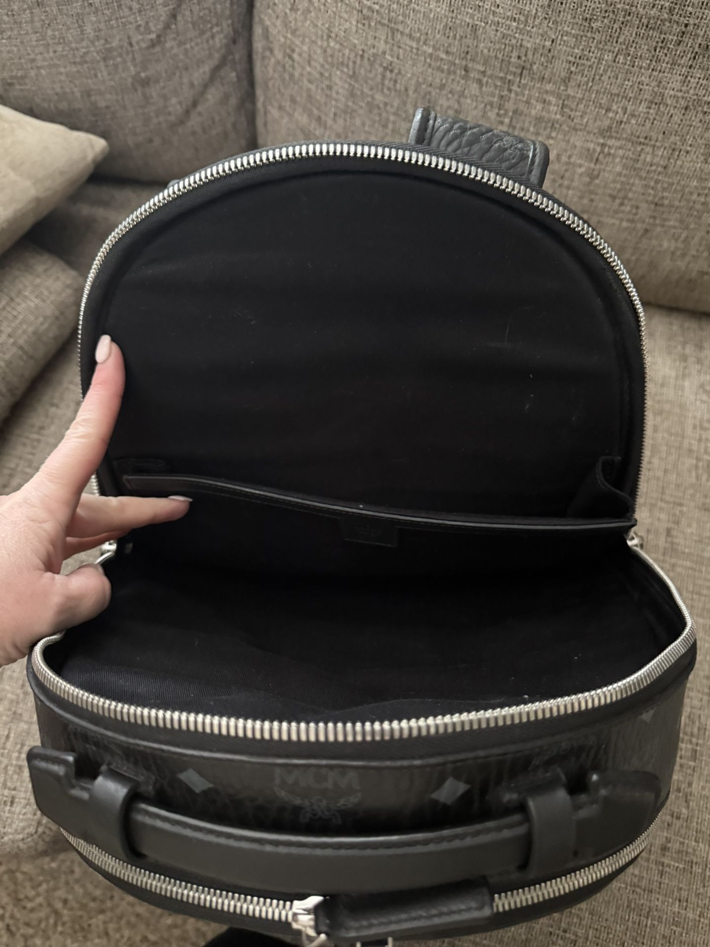 Black MCM Backpack