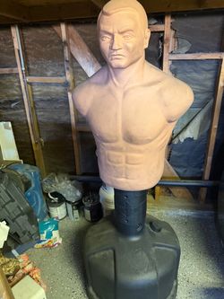 Bob punching dummy