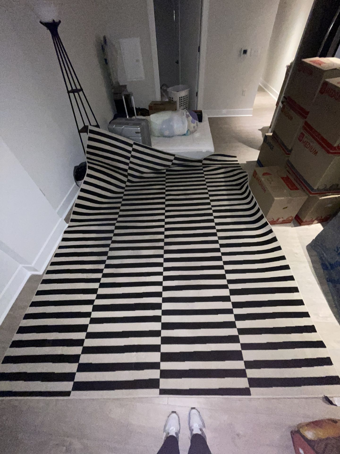Black And White Area Rug