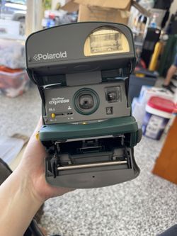 Vintage Green Polaroid One Step Express 600 Camera