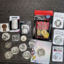1 oz Silver Rounds &  Bars