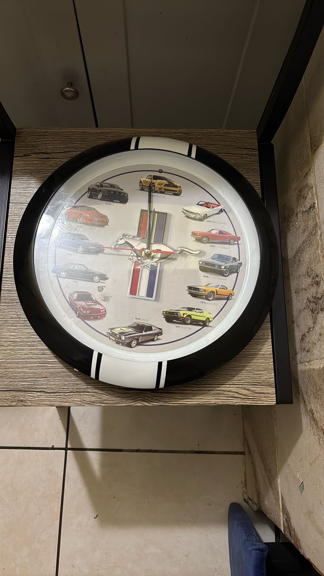 mustang Clock