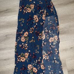 Floral Maxi Slit Skirt