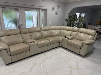 Sectional leather recliner for free