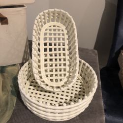 Basket Porcelain Decor $20