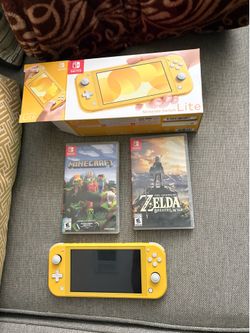 Nintendo Switch Yellow Color With 2 Games ( Hesperia Ca )