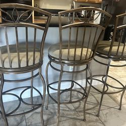 Solid Metal Bar Stools