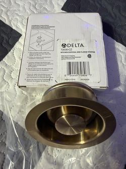 Delta Gold 4-1/2 in. Kitchen Sink Disposal and Flange Stopper in Champagne Bronze