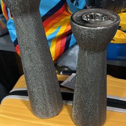 Silver Candle Holders 