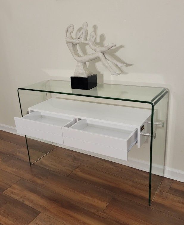Modern Luxury Glass Console Table