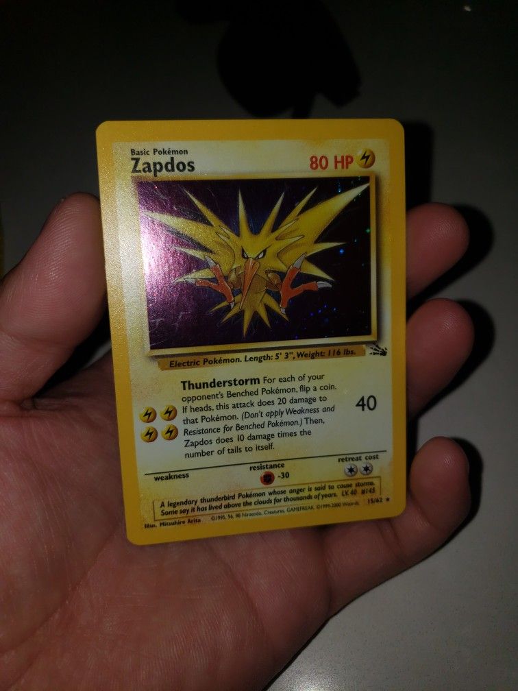 zapdos holographic card Zapdos (Holo) 029/078 - Pokémon GO main image 1