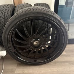 26” Forgiato Rims & Tires Set