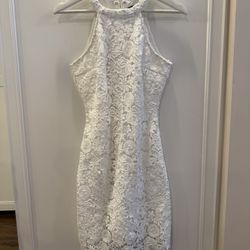 Lulus Lace White dress 