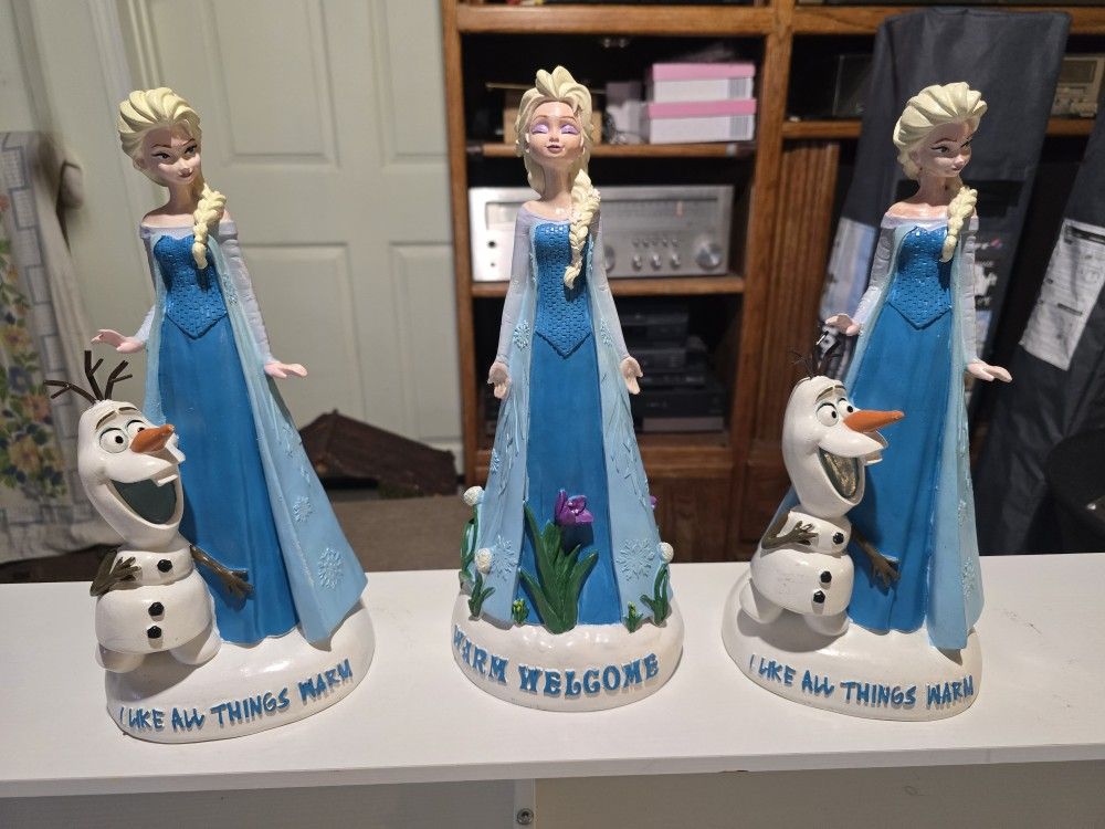Set of Three Elsa Dolls