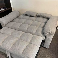 New 💥$10 Down Payment Finance ♠️Costwold Tufted Cushion Sleeper Sofa Bed Gray