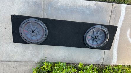 12 inch Dual Kicker Subwoofers in Ported Sub Box