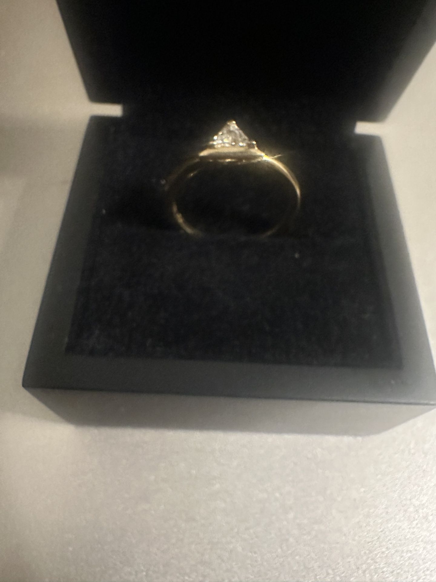 Triangle Diamond Ring