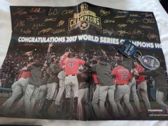 Houston Astros world series champions keychain poster MLB baseball
