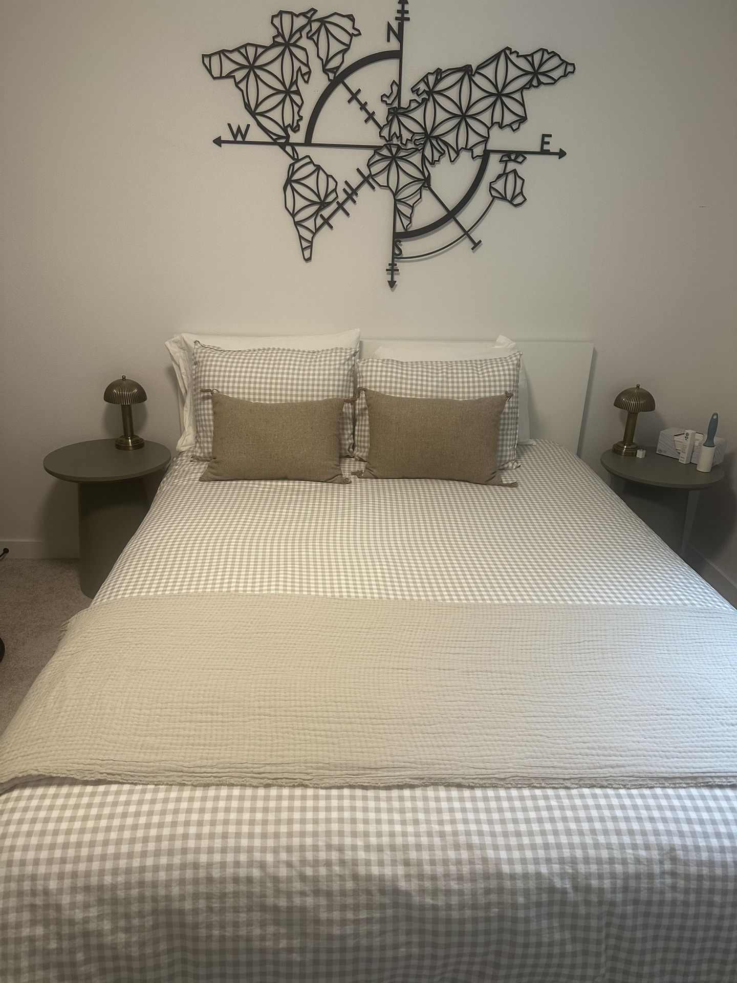 MALM Queen bed Frame And Mattress