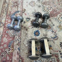 Dumbbell Weights (three pairs)