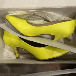 Hi Lighter Yellow Womens Heels