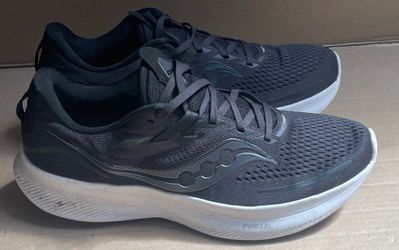 Saucony Men's Black Ride 15 Synthetic Mesh Running Athletic Sz 11 in good shape