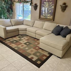 Light khaki Macys MASSIVE Sofa Sectional Set