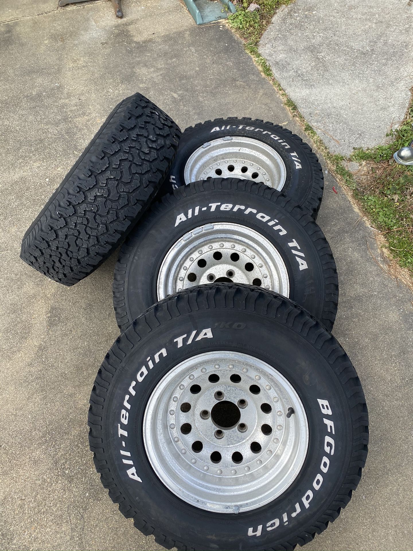 All-Terrain BF Goodrich tires and rims