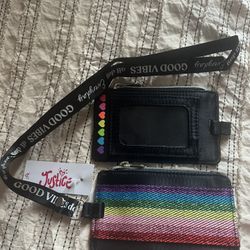 JUSTICE LANYARD I.D. Holder Wallet Justice 
