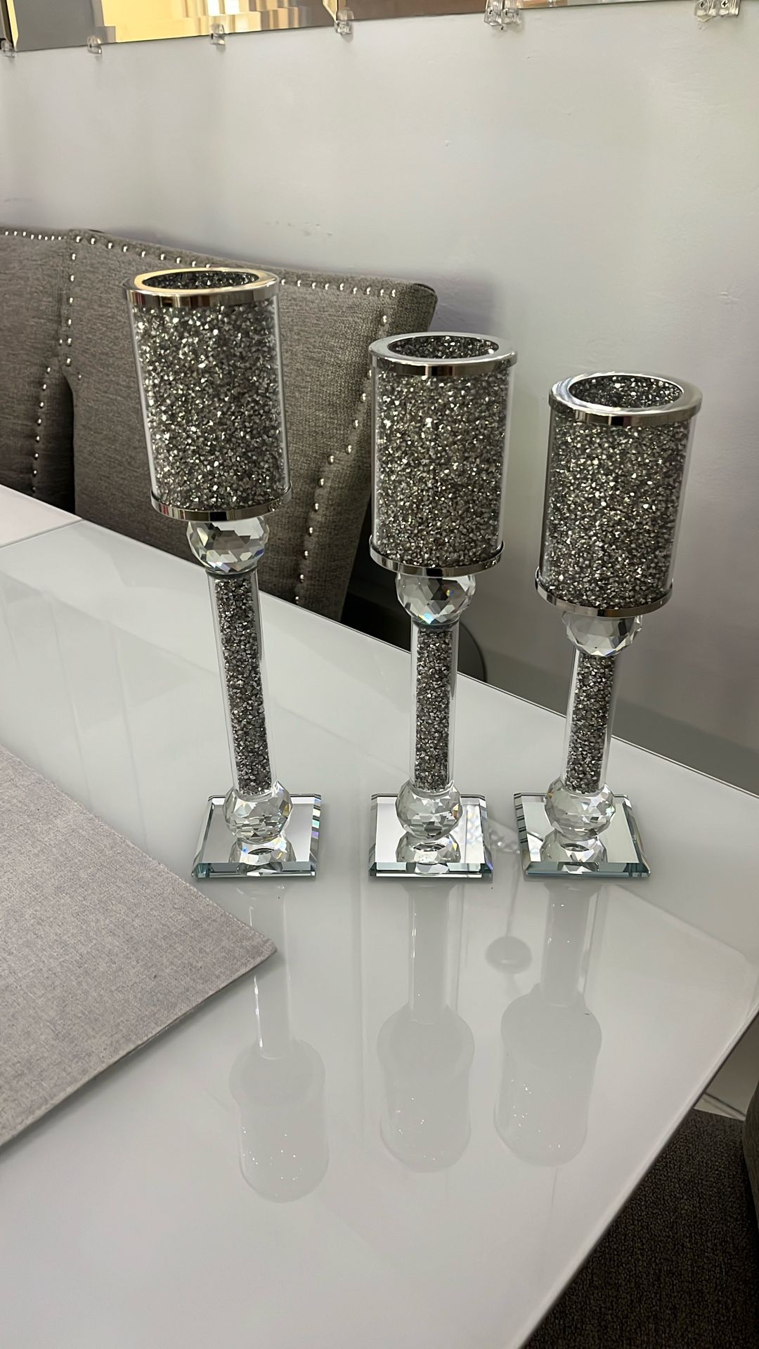 Set Of Three Candle Holders