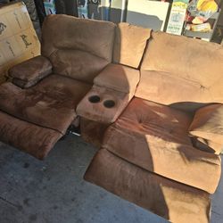 Super Comfy Reclining Love Seat