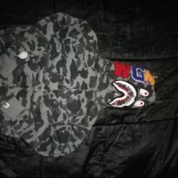 Bape Full Zip Hoodie Gray, Black