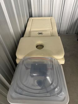 Head Spa Shampoo Bed with Foot Basin & Waterfall Halo