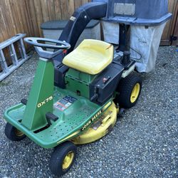 Johne Deere Gx75 Riding Mower