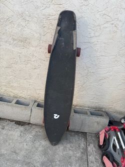 Longboard Skateboard with Red Wheels