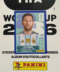 Messi Panini Blue 2026 sticker