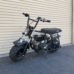 99CC 4-Stroke Gas Mini Bike 3HP  Up to 24Mph, Weight Support Up to 185 LBS with suspension kit 