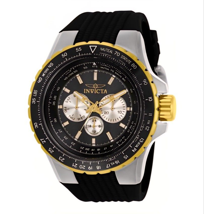 Invicta Aviator Skyshock Men's Watch 50mm Black 33029