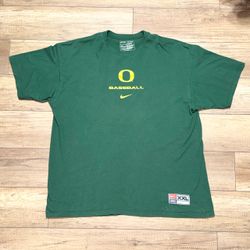 Vintage Team Issue Nike Center Swoosh Oregon Ducks Baseball T Shirt Mens 2XL