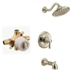 MOEN  Belfield M-CORE 3-Series 1-Handle Eco-Performance Tub and Shower Trim Kit in Polished Nickel